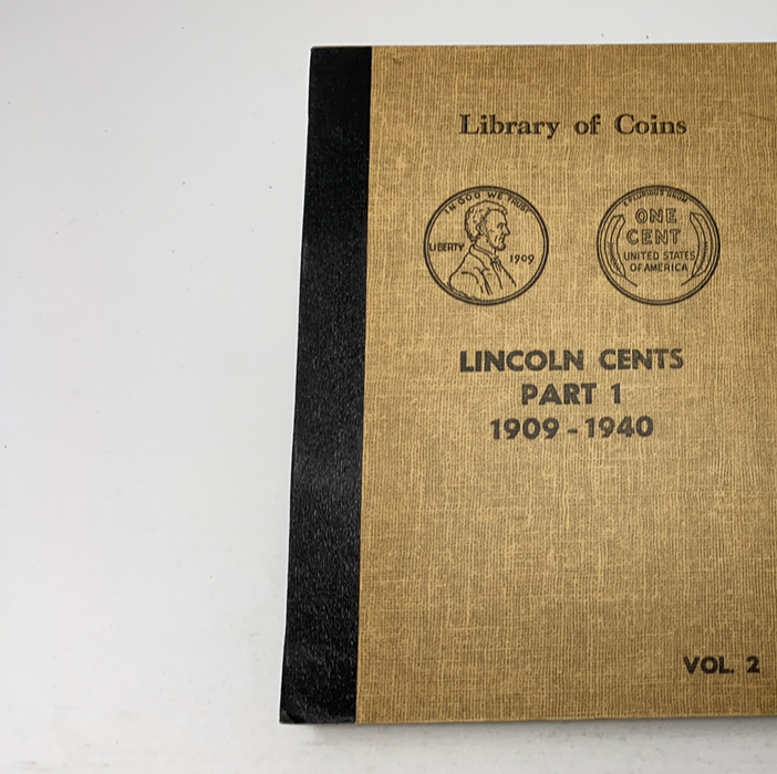 Library of Coins Vol 2 Lincoln Cents Part 1 Coin Album-Used