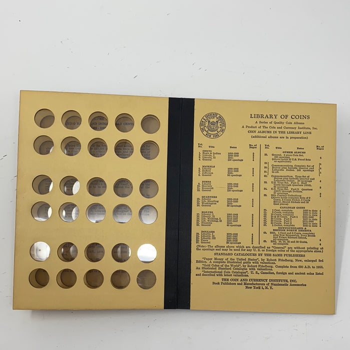 Library of Coins Vol 1 Flying Eagle/Indian Head Coin Album-Used