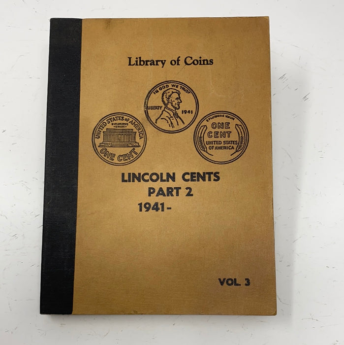 Library of Coins Vol 3 Lincoln Cents Part 2 Coin Album-Used