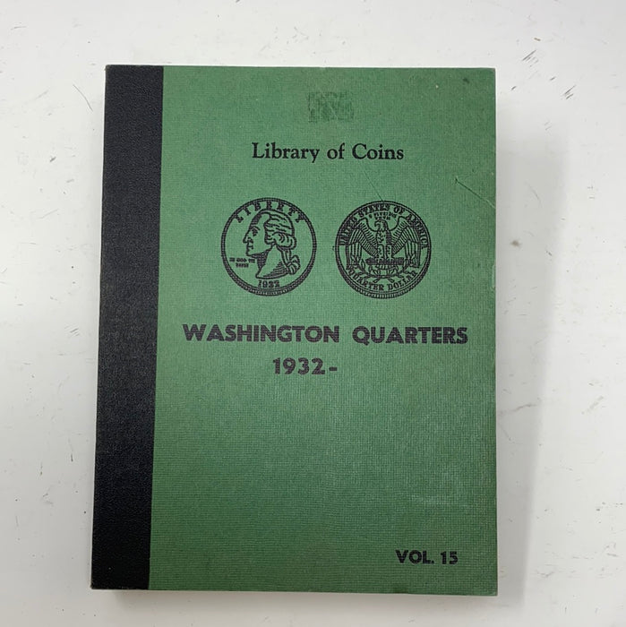 Library of Coins Vol 15 Washington Quarters Coin Album-Used