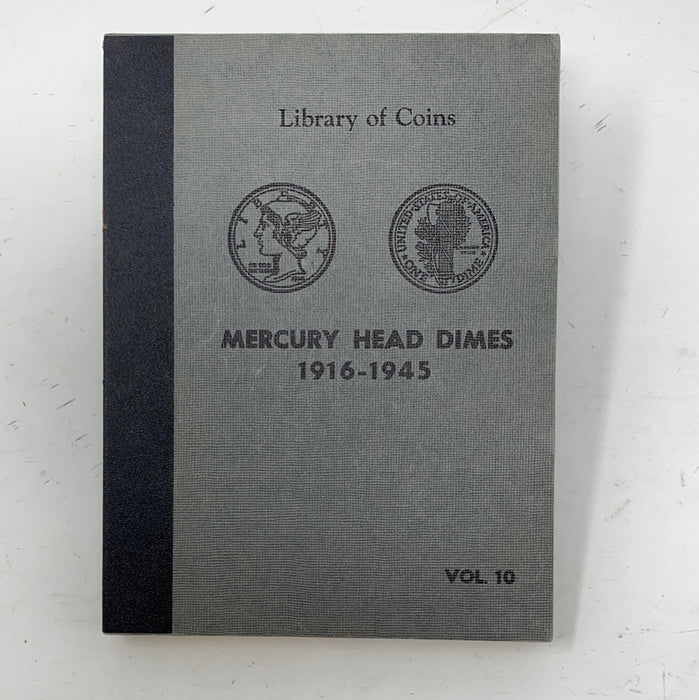 Library of Coins Vol 10 Mercury Head Dimes Coin Album-Used