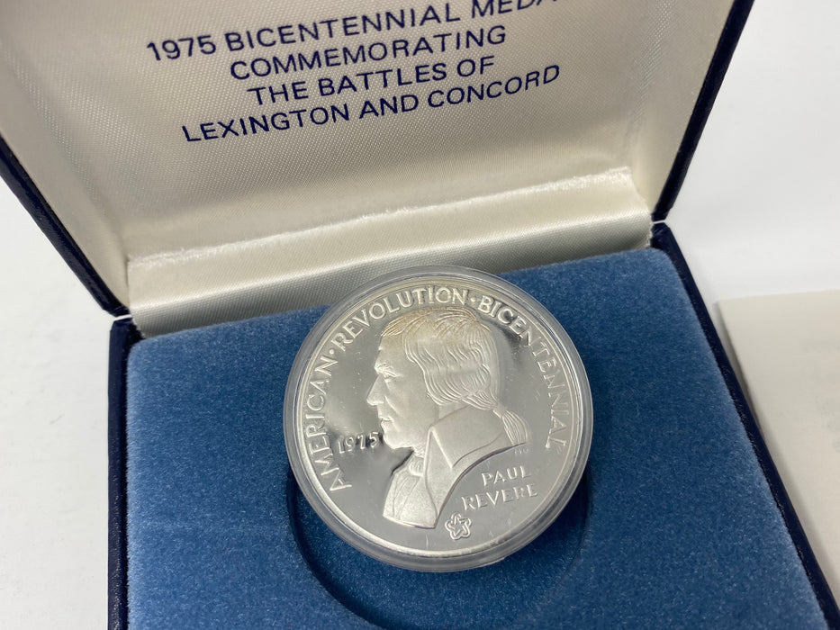 1975 Bicentennial Paul Revere Medal Commemorating Battle of Lexington & Concord - US Coin