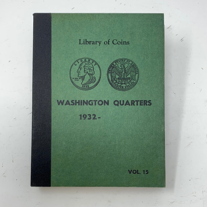 Library of Coins Vol 15 Washington Quarters Coin Album-Used