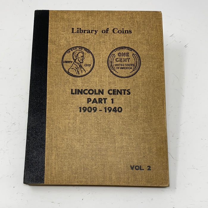 Library of Coins Vol 2 Lincoln Cents Part 1 Coin Album-Used