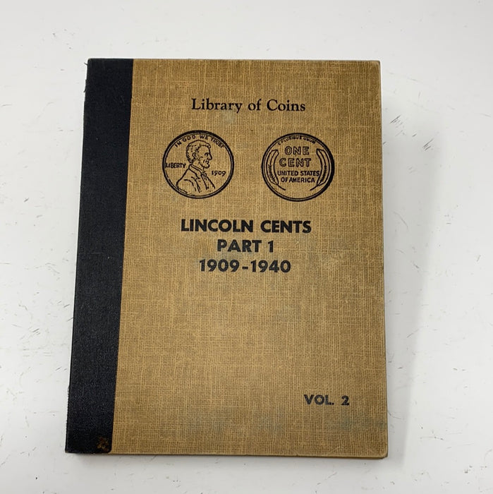 Library of Coins Vol 2 Lincoln Cents Part 1 Coin Album-Used