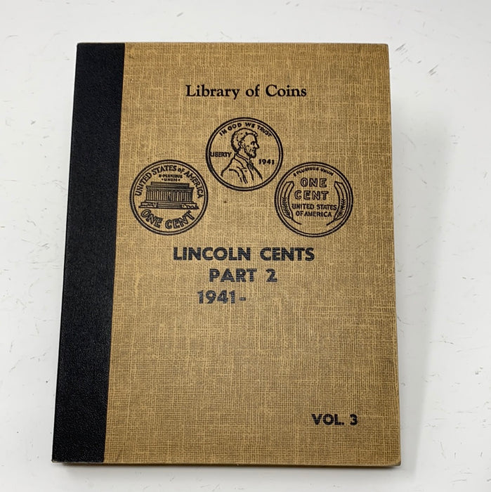 Library of Coins Vol 3 Lincoln Cents Part 2 Coin Album-Used