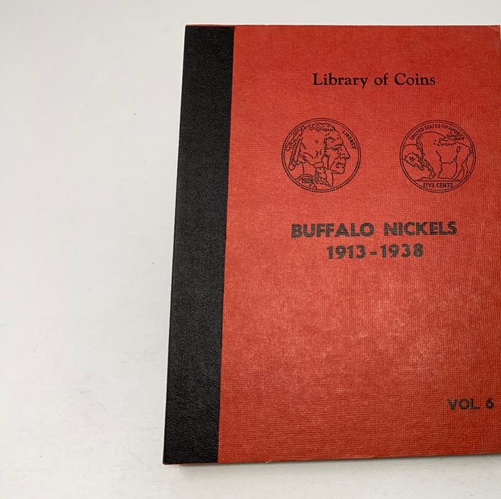 Library of Coins Vol 6 Buffalo Nickels Coin Album-Used