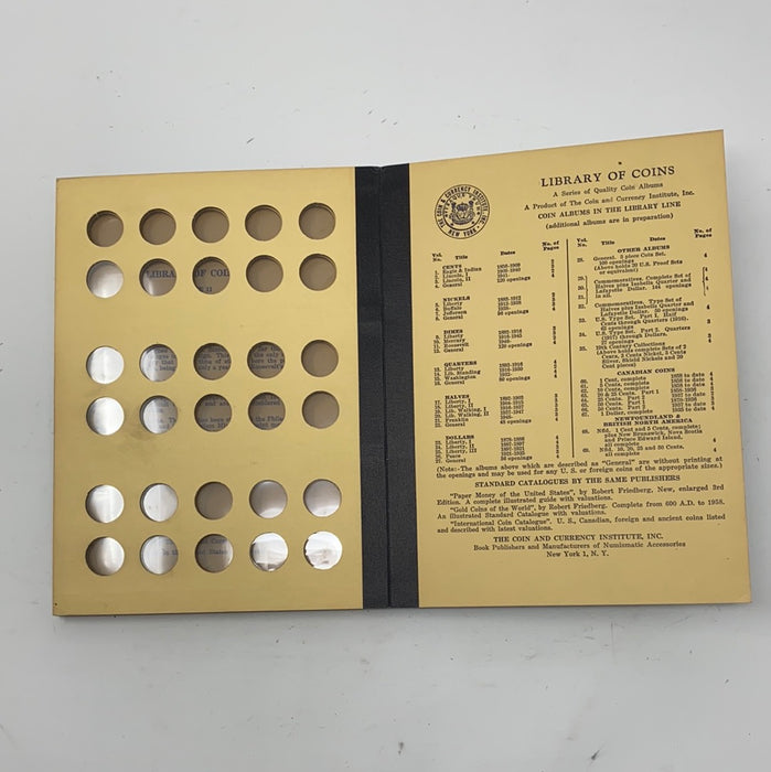 Library of Coins Vol 11 Roosevelt Head Dimes Coin Album-Used