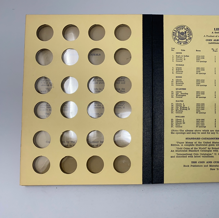 Library of Coins Vol 5 Liberty Head Nickels Coin Album-Used