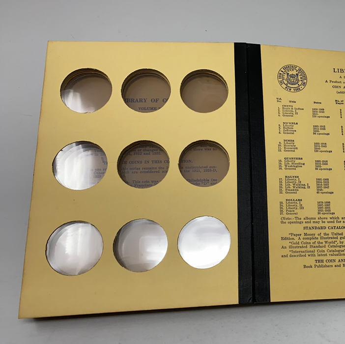 Library of Coins Vol 26 Peace Silver Dollars Coin Album-Used