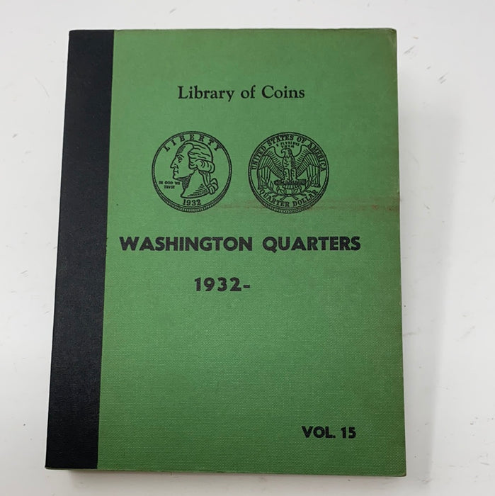 Library of Coins Vol 15 Washington Quarters Coin Album-Used