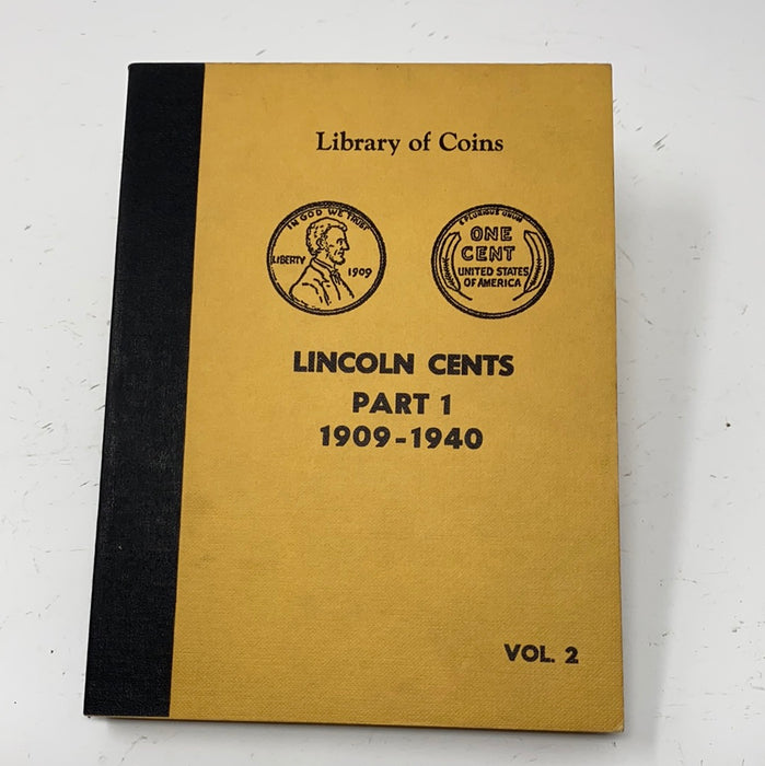 Library of Coins Vol 2 Lincoln Cents Part 1 Coin Album-Used