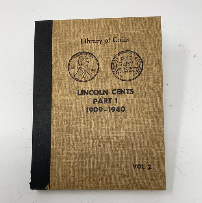 Library of Coins Vol 2 Lincoln Cents Part 1 Coin Album-Used