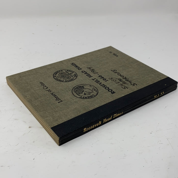 Library of Coins Vol 11 Roosevelt Head Dimes Coin Album-Used