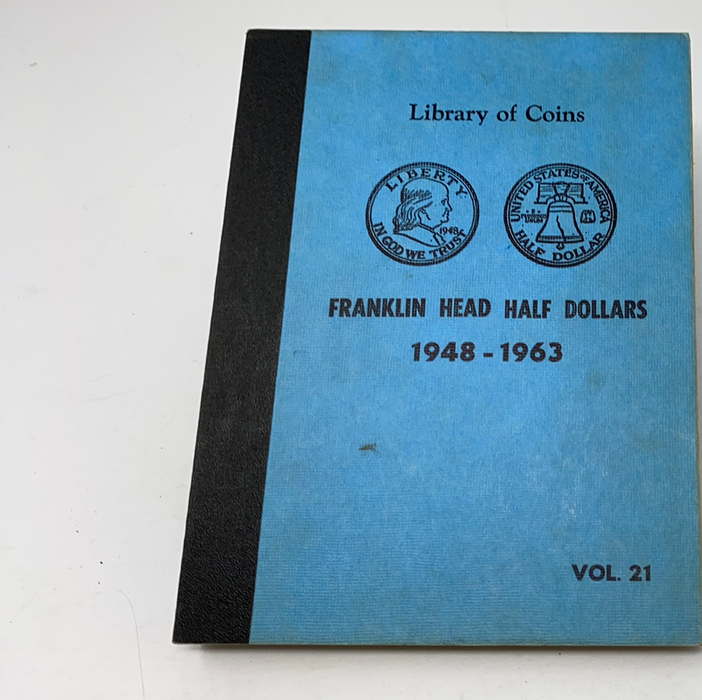 Library of Coins Vol 21 Franklin Half Dollars Coin Album-Used