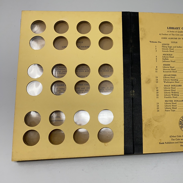 Library of Coins Vol 5 Liberty Head Nickels Coin Album-Used