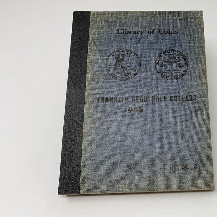 Library of Coins Vol 21 Franklin Half Dollars Coin Album-Used