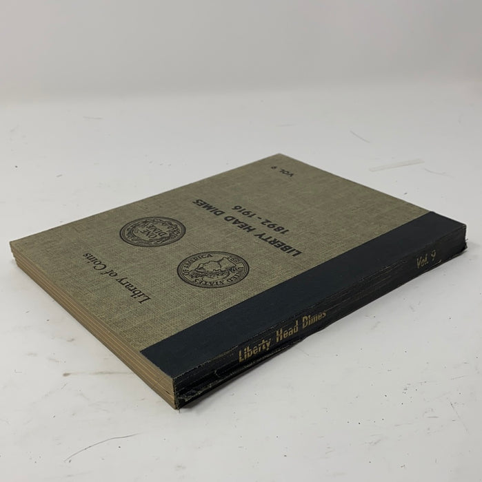 Library of Coins Vol 9 Liberty Head/Barber Dimes Coin Album-Used