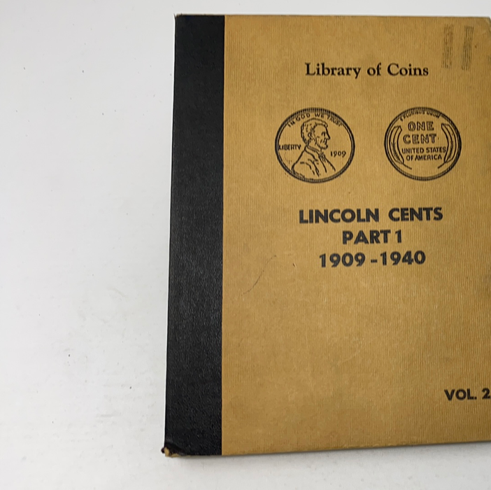 Library of Coins Vol 2 Lincoln Cents Part 1 Coin Album-Used