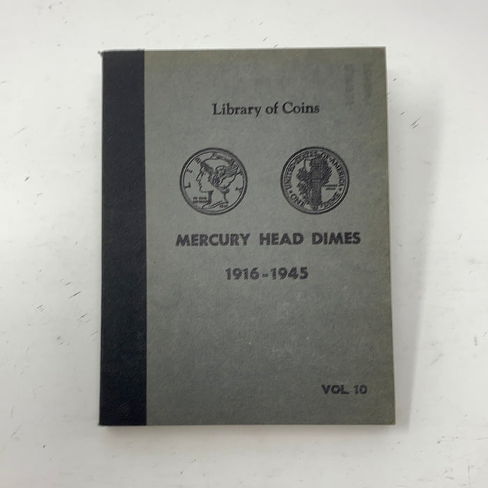 Library of Coins Vol 10 Mercury Head Dimes Coin Album-Used