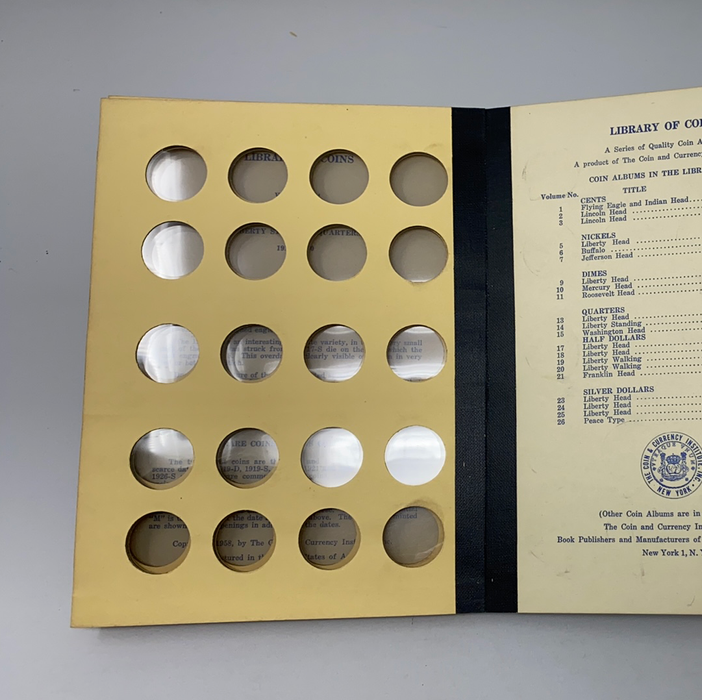 Library of Coins Vol 14 Standing Liberty Quarters Coin Album-Used