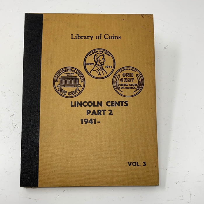 Library of Coins Vol 3 Lincoln Cents Part 2 Coin Album-Used