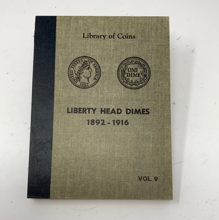 Library of Coins Vol 9 Liberty Head/Barber Dimes Coin Album-Used