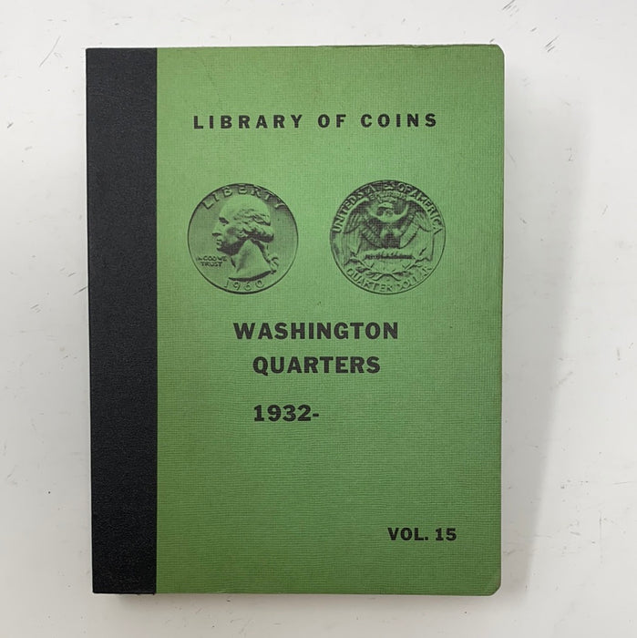 Library of Coins Vol 15 Washington Quarters Coin Album-Used