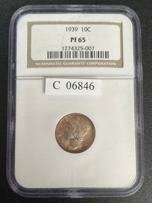 1939 Mercury Dime NGC PF65 - US Coin