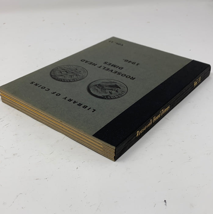 Library of Coins Vol 11 Roosevelt Head Dimes Coin Album-Used