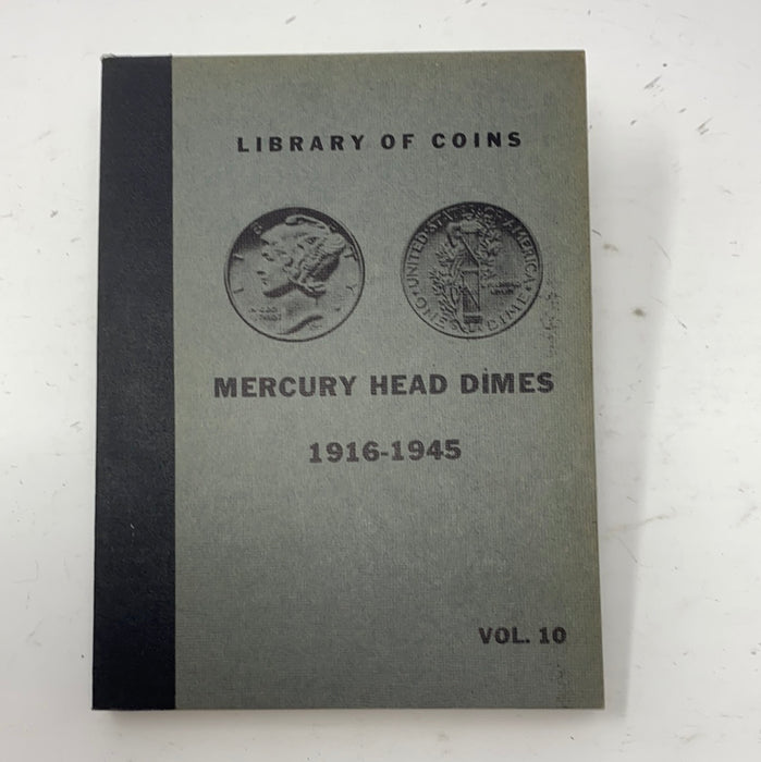 Library of Coins Vol 10 Mercury Head Dimes Coin Album-Used