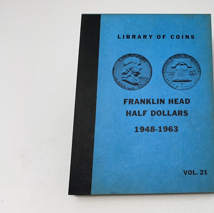 Library of Coins Vol 21 Franklin Half Dollars Coin Album-Used