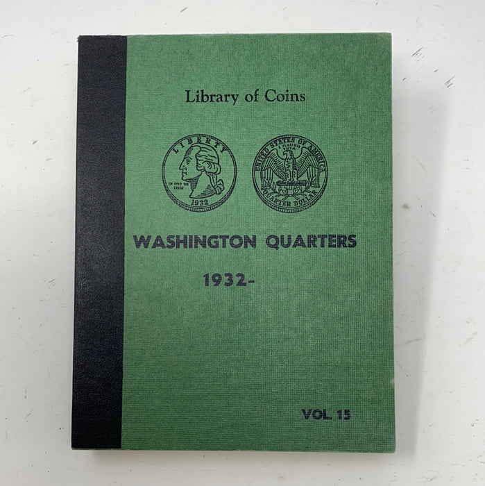 Library of Coins Vol 15 Washington Quarters Coin Album-Used