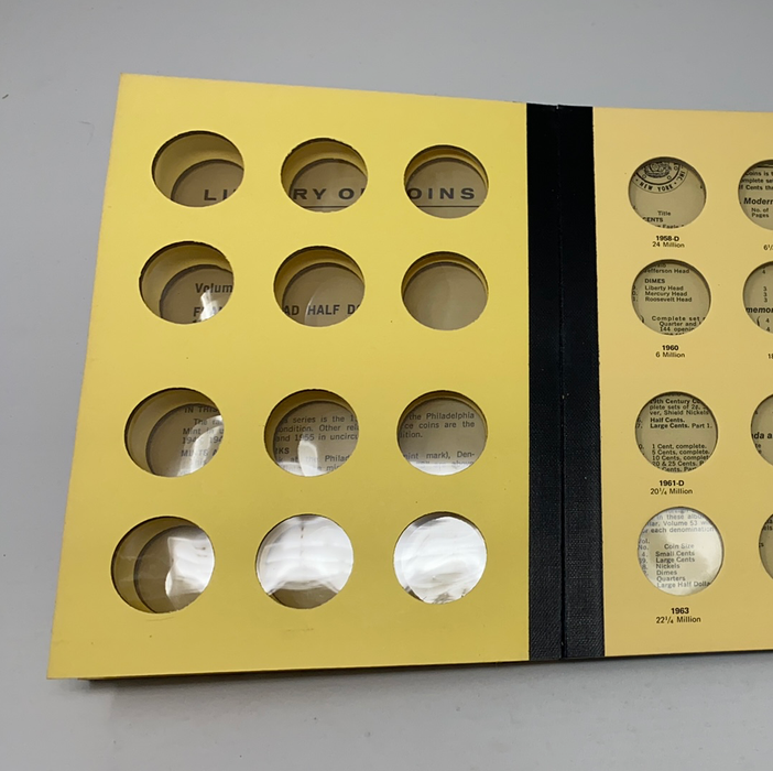 Library of Coins Vol 21 Franklin Half Dollars Coin Album-Used