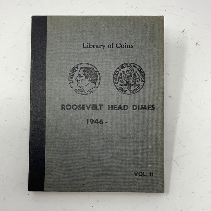 Library of Coins Vol 11 Roosevelt Head Dimes Coin Album-Used