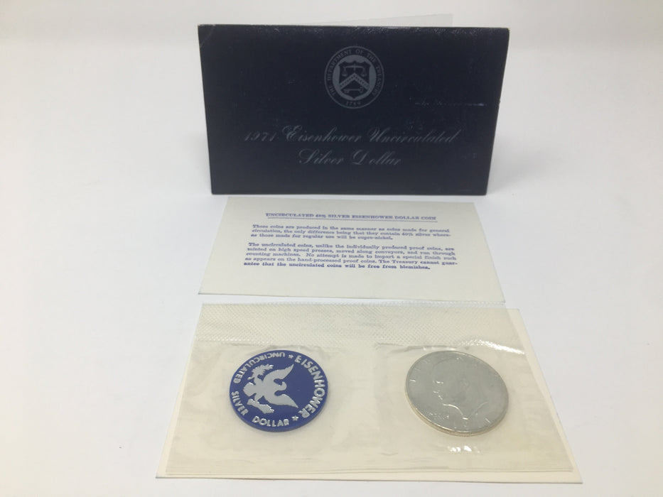 1971 S US Mint Eisenhower Uncirculated Silver Dollar - US Coin