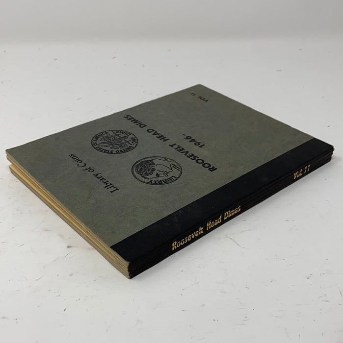 Library of Coins Vol 11 Roosevelt Head Dimes Coin Album-Used