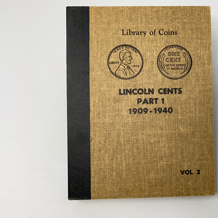 Library of Coins Vol 2 Lincoln Cents Part 1 Coin Album-Used