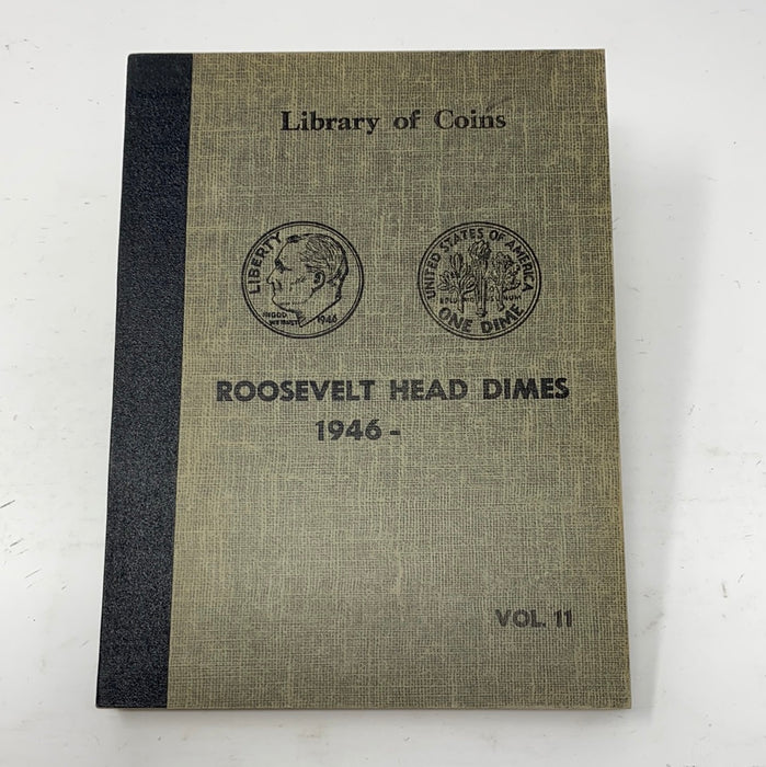 Library of Coins Vol 11 Roosevelt Head Dimes Coin Album-Used