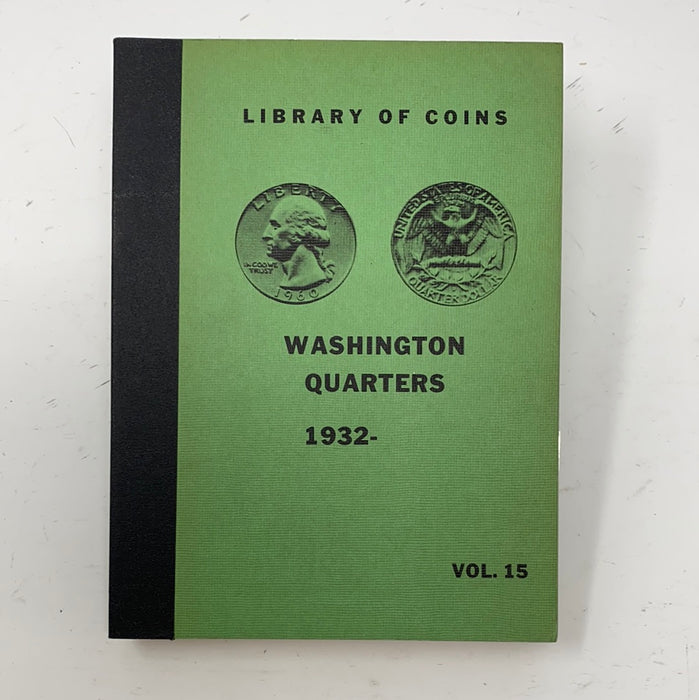 Library of Coins Vol 15 Washington Quarters Coin Album-Used