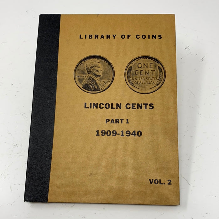 Library of Coins Vol 2 Lincoln Cents Part 1 Coin Album-Used