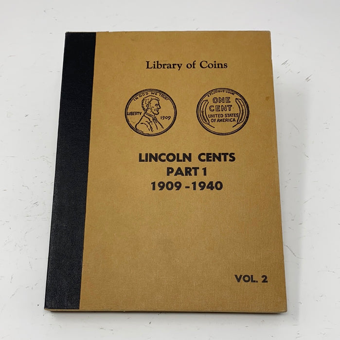 Library of Coins Vol 2 Lincoln Cents Part 1 Coin Album-Used