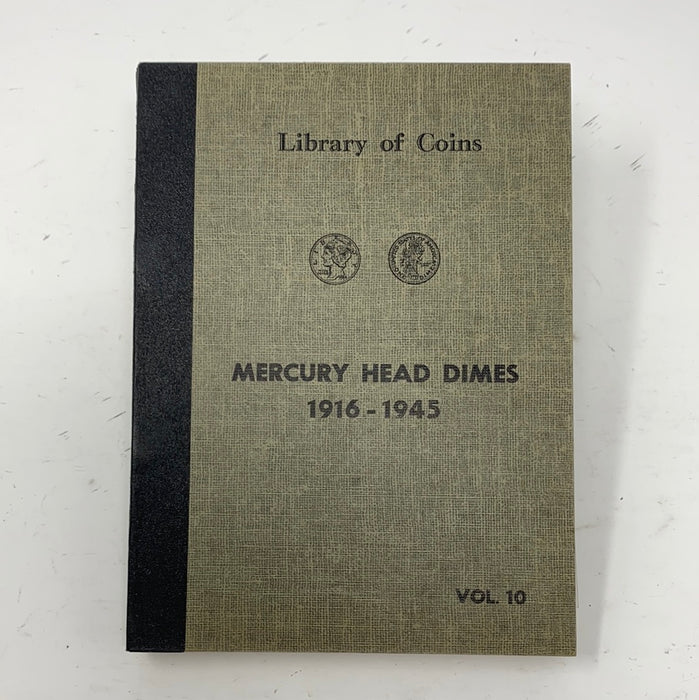 Library of Coins Vol 10 Mercury Head Dimes Coin Album-Used