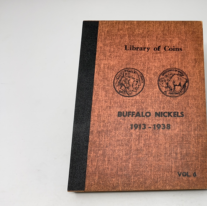 Library of Coins Vol 6 Buffalo Nickels Coin Album-Used