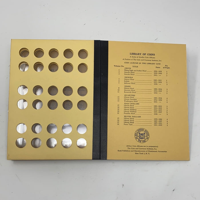 Library of Coins Vol 10 Mercury Head Dimes Coin Album-Used