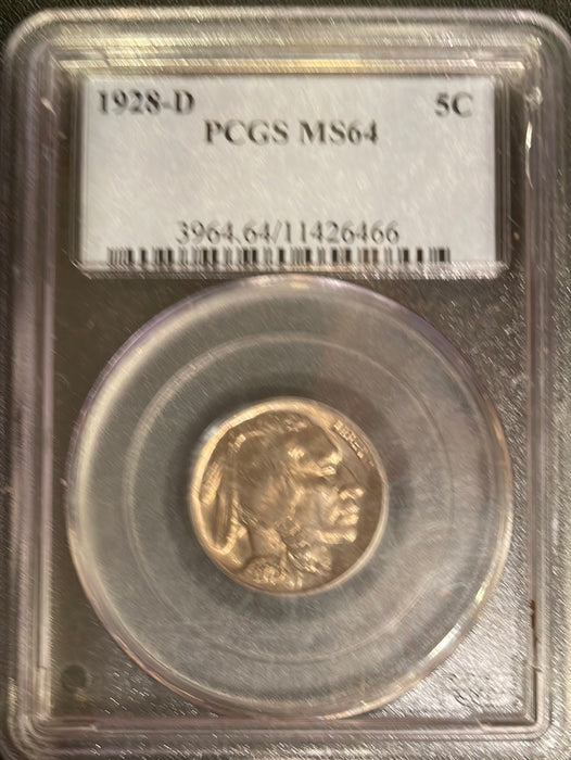 1928 D Buffalo Nickel PCGS MS64 - US Coin