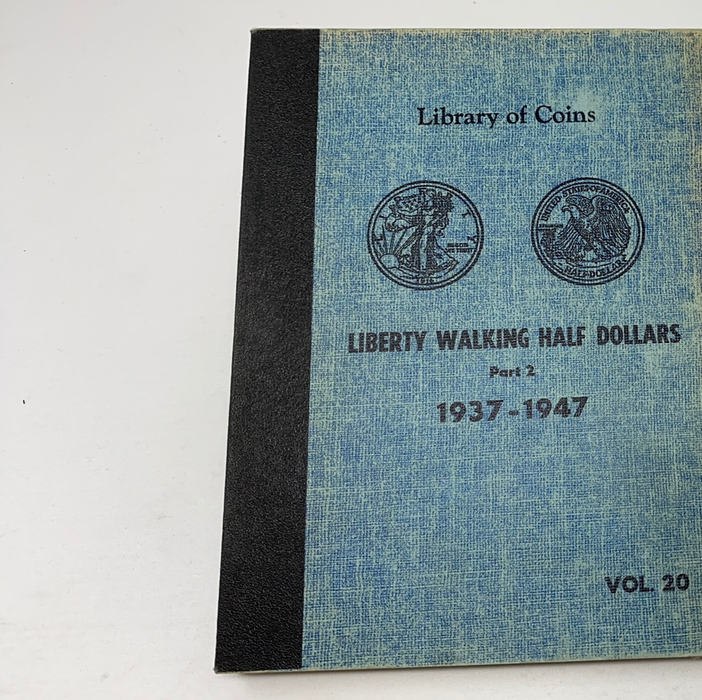 Library of Coins Vol 20 Liberty Walking Half Dollars P2 Coin Album-Used