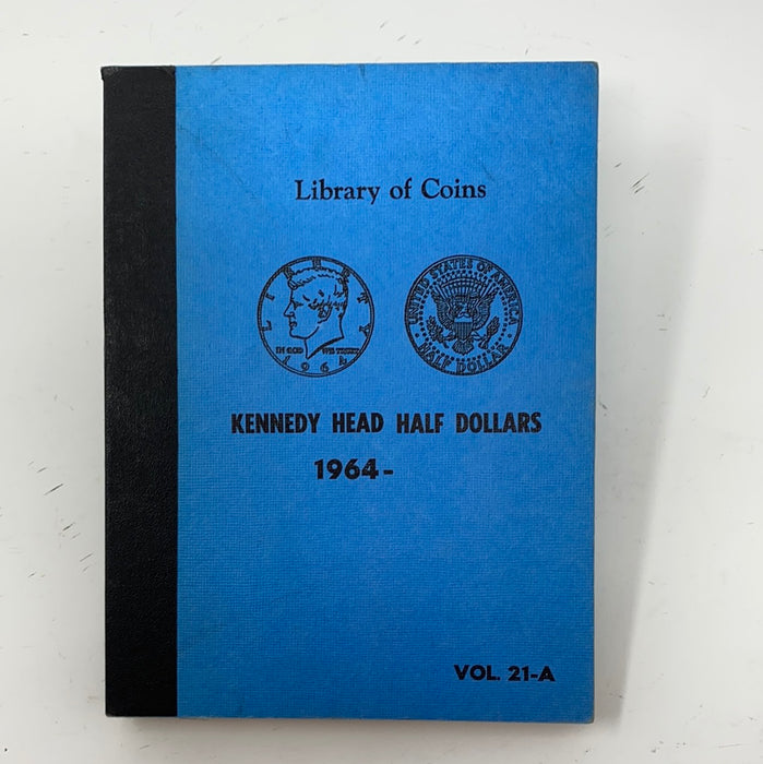 Library of Coins Vol 21A Kennedy Half Dollars Coin Album-Used