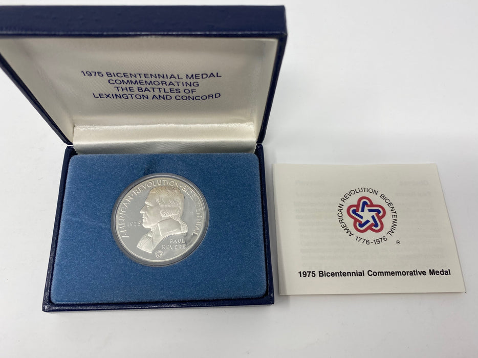 1975 Bicentennial Paul Revere Medal Commemorating Battle of Lexington & Concord - US Coin