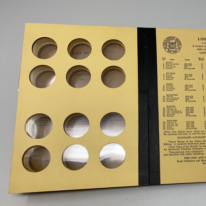 Library of Coins Vol 21 Franklin Half Dollars Coin Album-Used